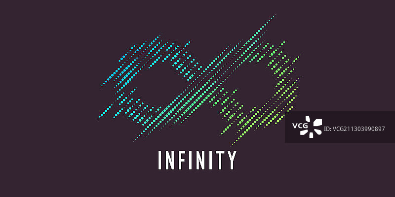 动态线条构成无限符号图片素材