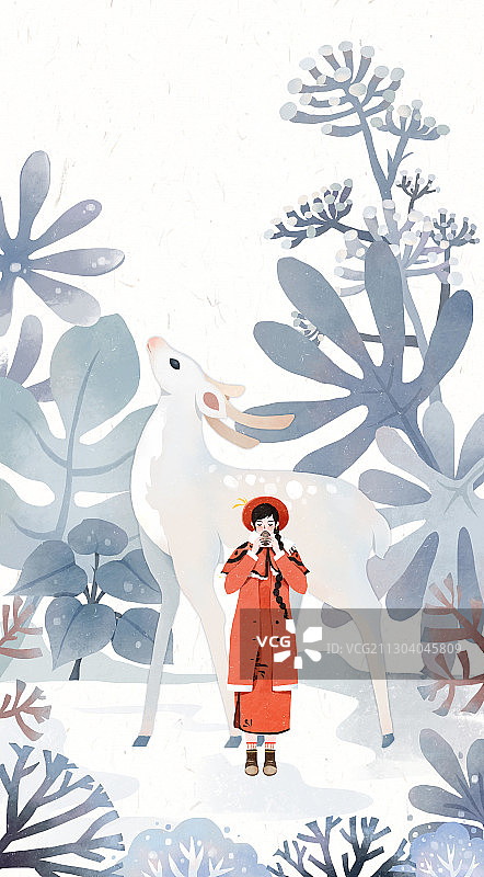 立冬节气插画图片素材