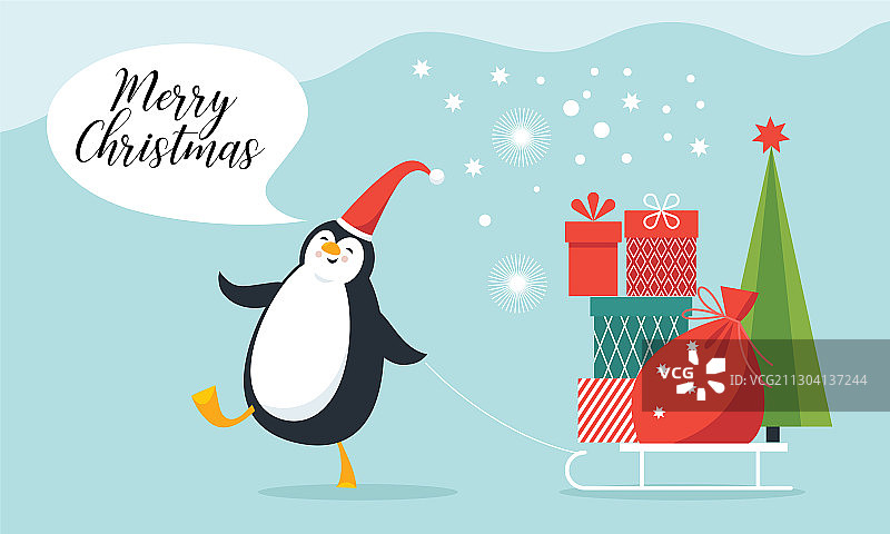 可爱有趣的企鹅图片素材