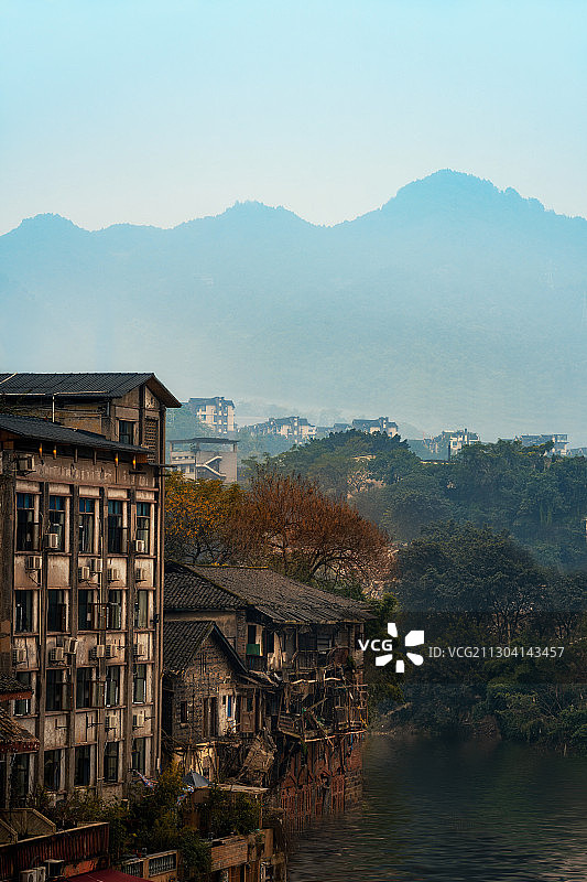 重庆磁器口古镇一角图片素材