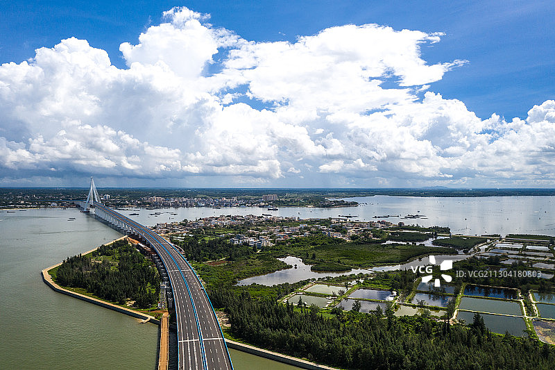海南海口海文大桥图片素材