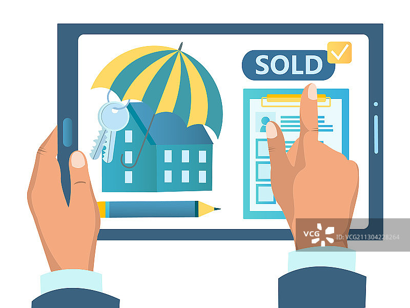 在线购买房地产签订协议图片素材