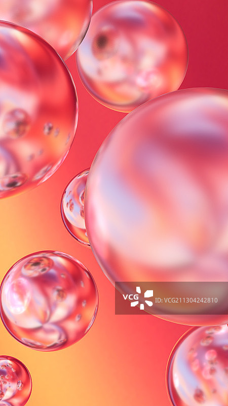 3D渲染抽象炫彩几何图形壁纸插画图片素材