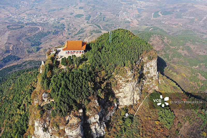 山东枣庄抱犊崮国家森林公园图片素材