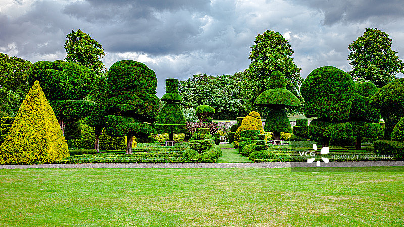 英国利文斯庄园欧式园林艺术图片素材