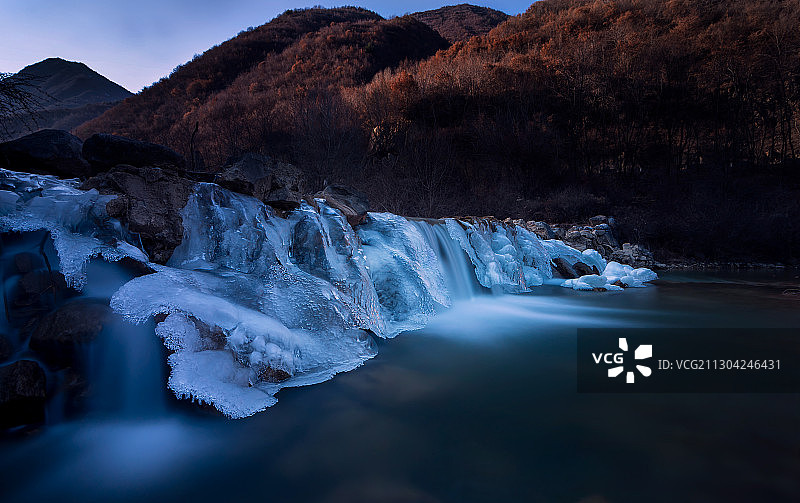 宕昌官鹅沟小瀑布图片素材