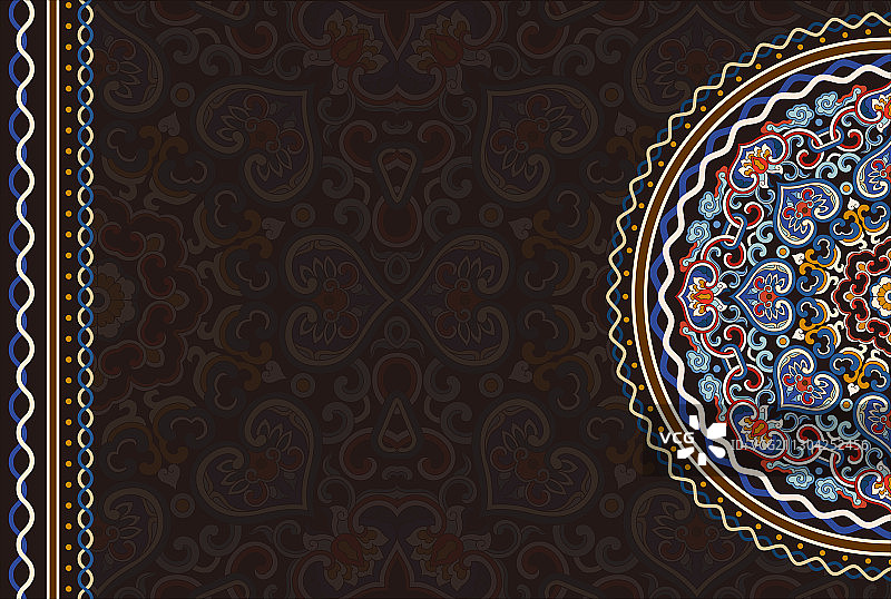 彩色花纹背景图片素材