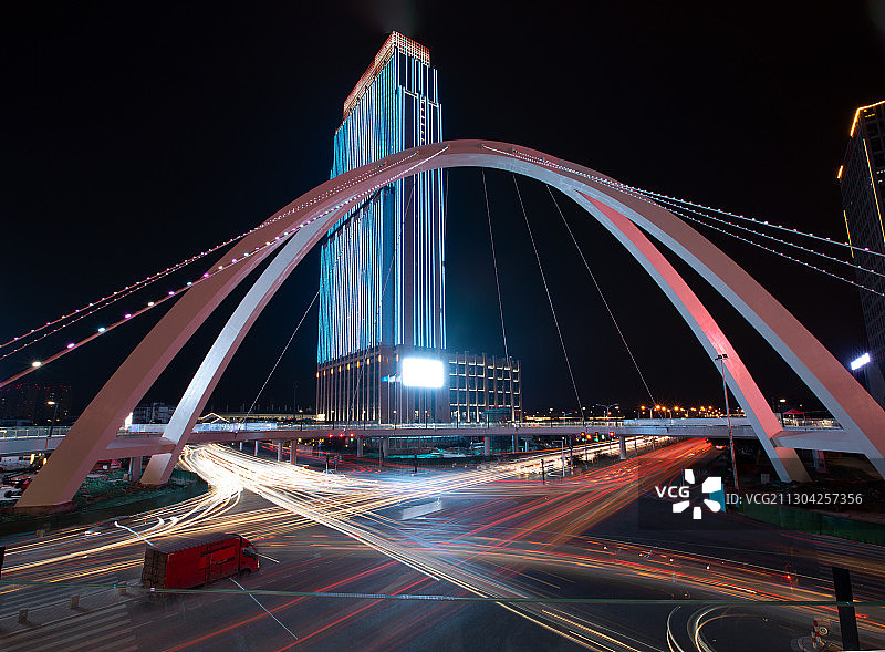 温州动车站新建天桥图片素材