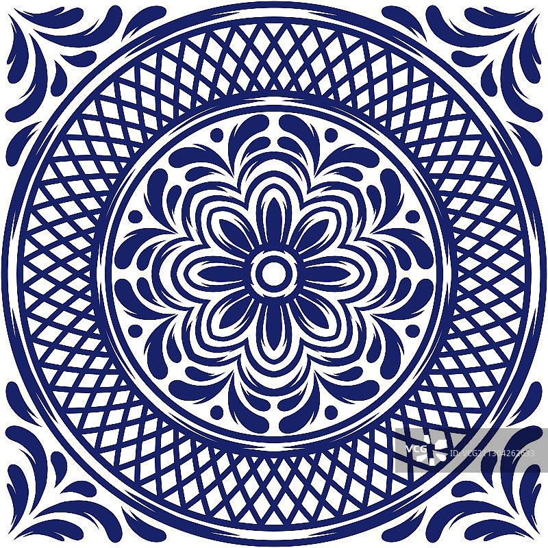 地中海风格意大利瓷砖图案图片素材