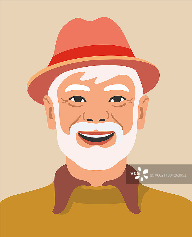 快乐的农民头像图片素材