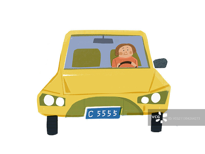 驾驶激动车的中老年女性图片素材