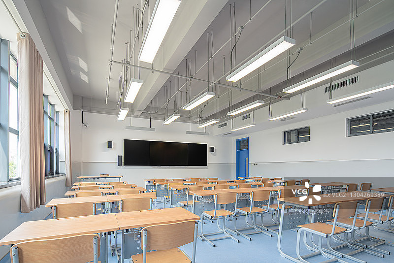 现代化学校教室图片素材