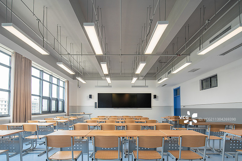 现代化学校教室图片素材