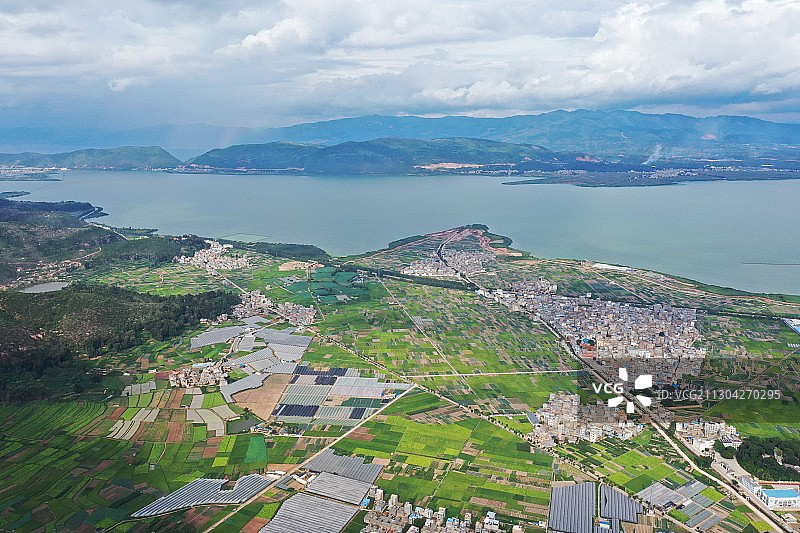 云南省玉溪市江川区前卫镇风光图片素材