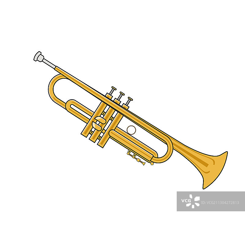 白色背景上的小号图片素材