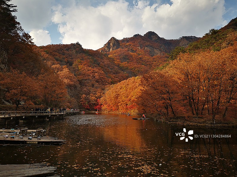 本溪关门山枫叶林图片素材