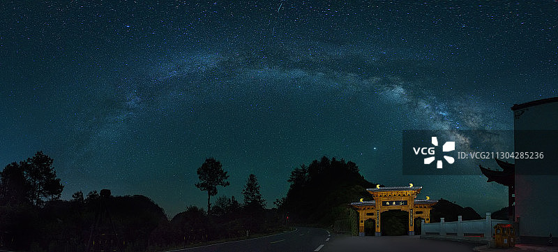 鹊桥谷银河拱桥图片素材