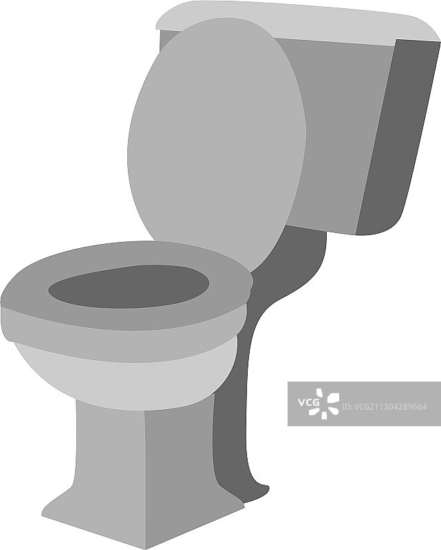 白色背景上的马桶座圈图片素材