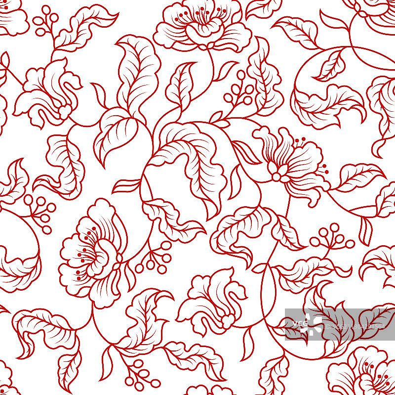 无缝的花纹线条背景图片素材