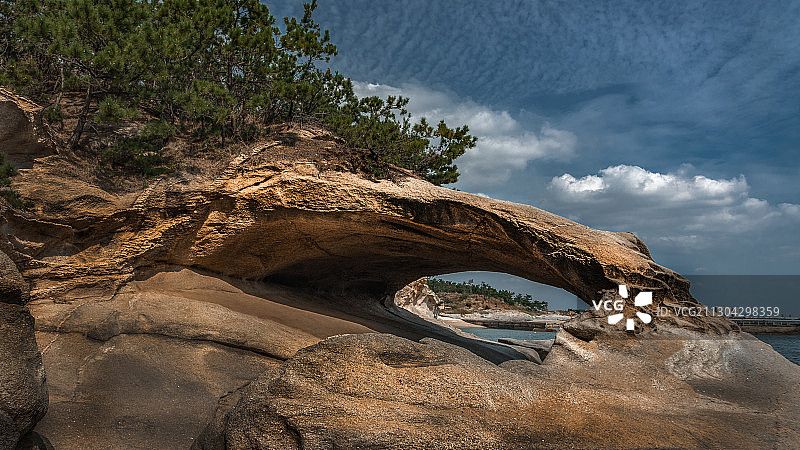 威海银滩仙人桥图片素材