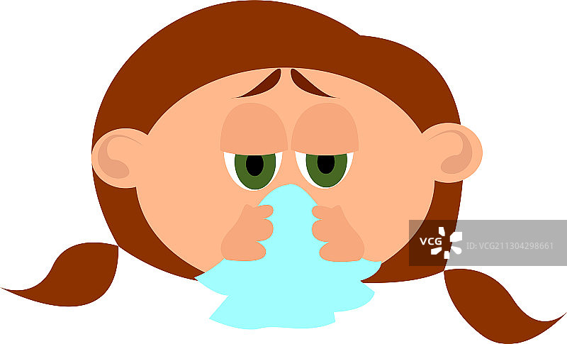 白色背景上的鼻涕图片素材