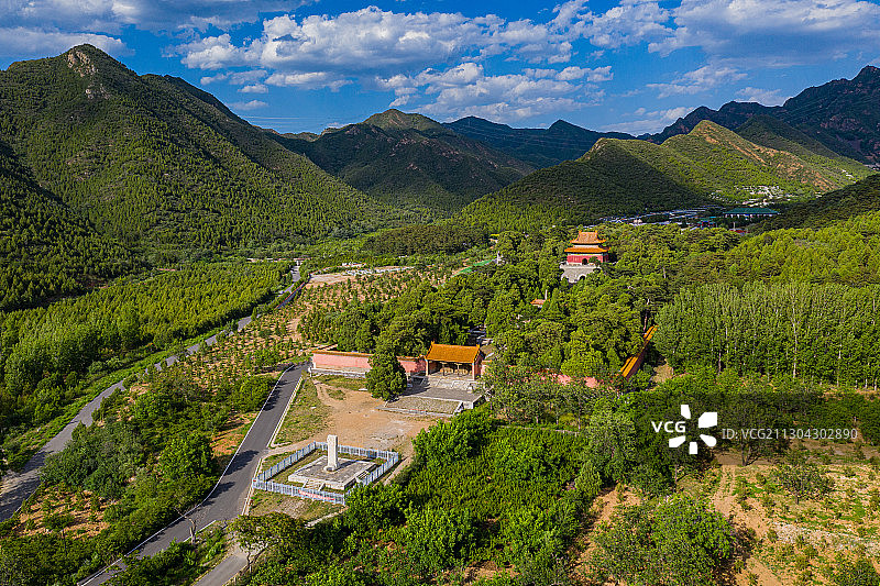 明十三陵-德陵航拍图片素材