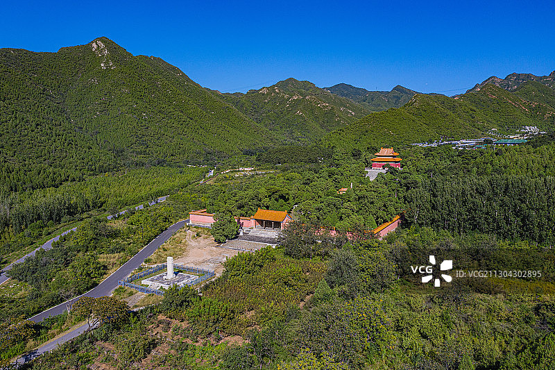 明十三陵-德陵航拍图片素材