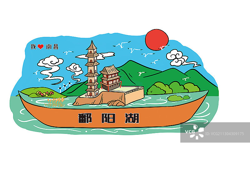 鄱阳湖图片素材