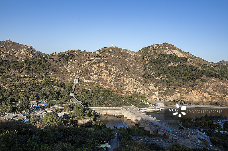 2020年10月17日九门口长城风光图片素材