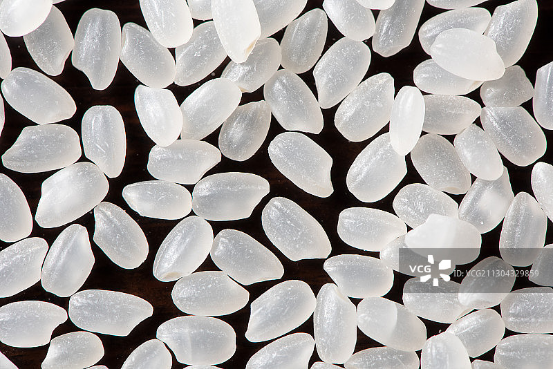 有机大米米粒特写图片素材