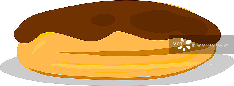 白色背景上的扁平闪电泡芙图片素材