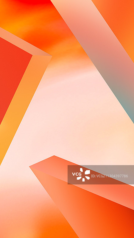 3D渲染三维几何图形抽象简约现代炫彩插图背景图片素材