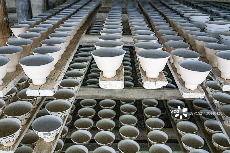 江西景德镇古窑民俗博览馆陶瓷民俗展示区图片素材