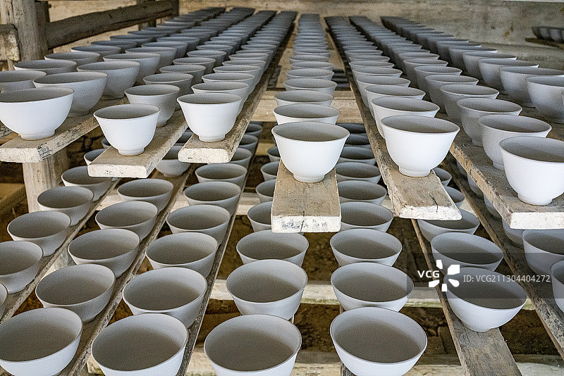 江西景德镇古窑民俗博览馆陶瓷民俗展示区图片素材