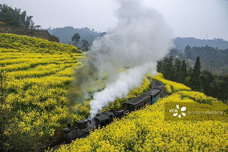 四川犍为县嘉阳小火车图片素材
