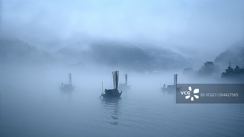 浙江丽水云和县风光图片素材