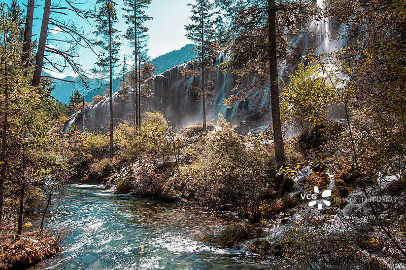 四川省九寨沟风光图片素材