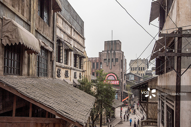 重庆市龙兴民国街图片素材