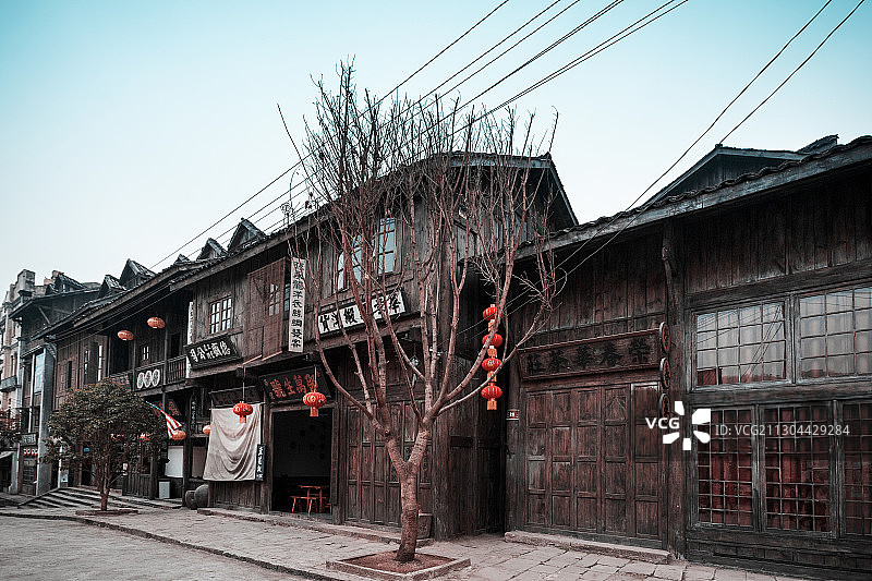 重庆市龙兴民国街图片素材