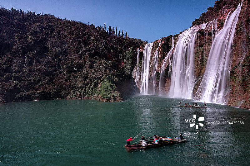 贵州罗平九龙瀑布群图片素材