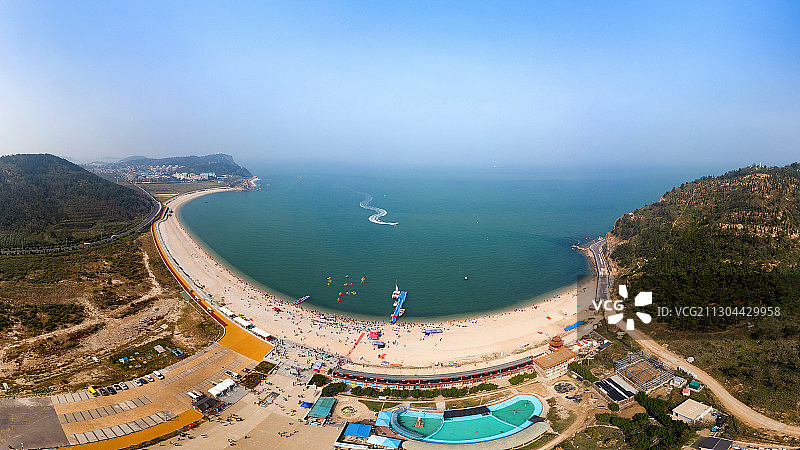 山东烟台长岛月牙湾图片素材