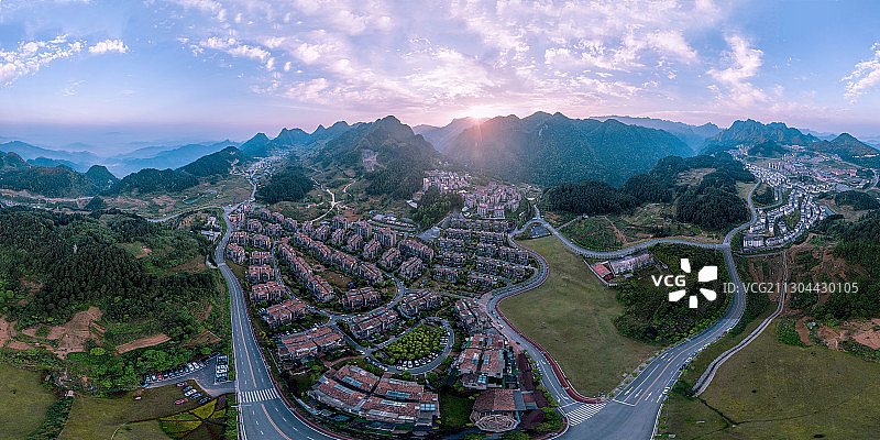 重庆黑山谷风景区航拍图片素材