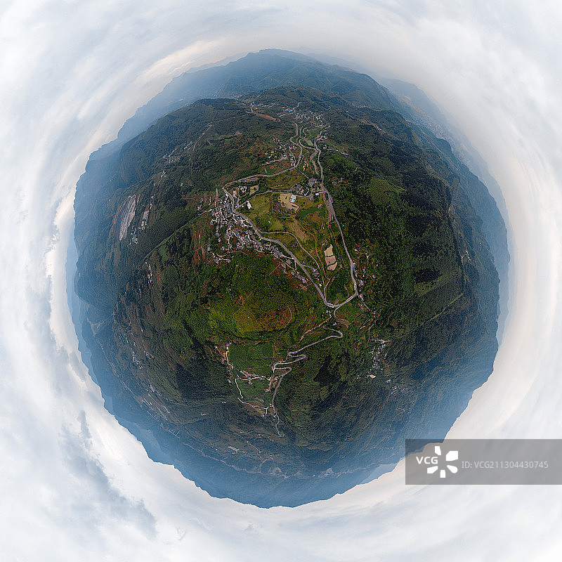 重庆万盛山村美丽风光图片素材