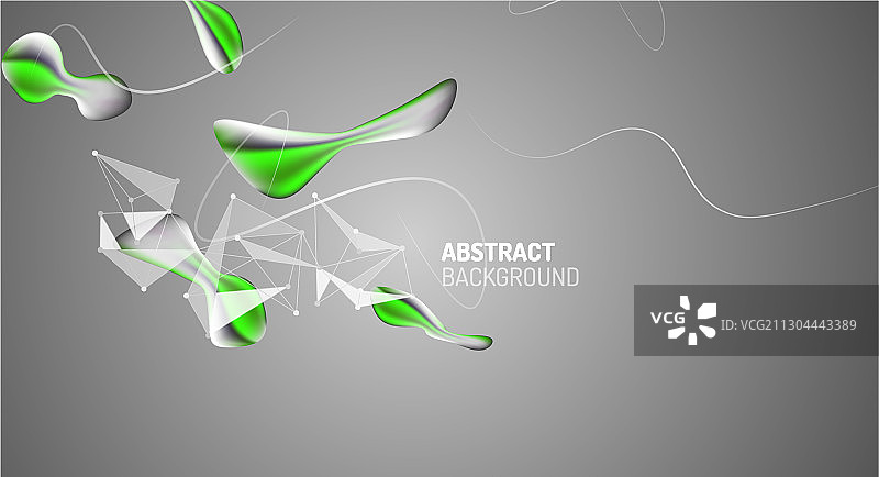 流体梯度抽象了液体气泡的形状图片素材