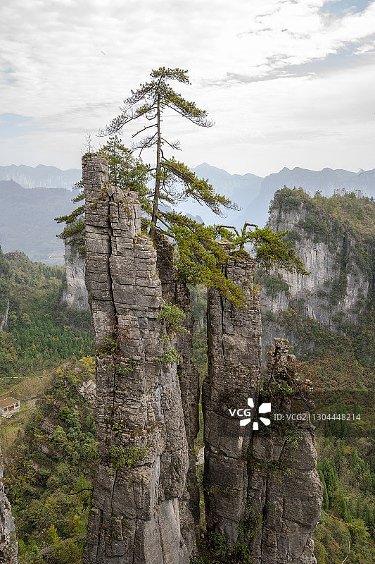 恩施大峡谷神仙峰图片素材
