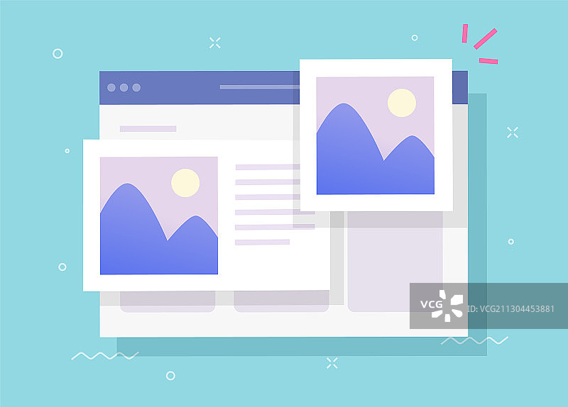 带数字图片库的在线相册图片素材