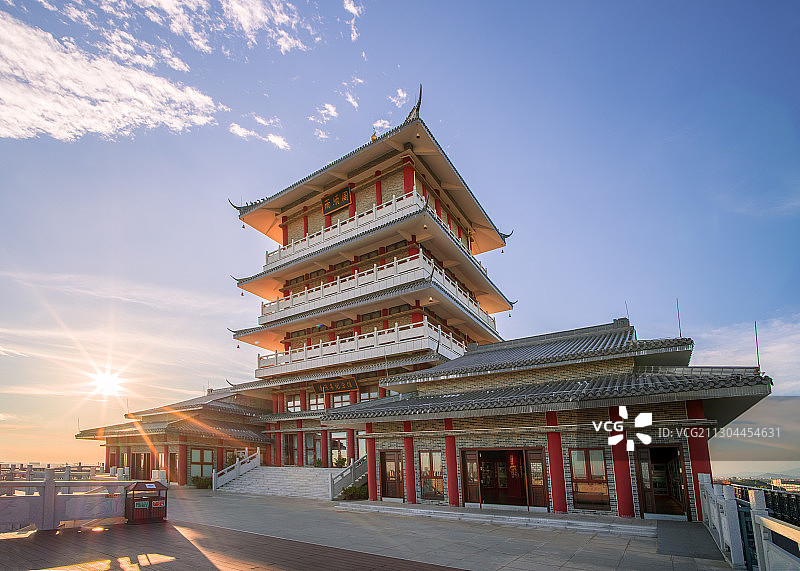 潘茂名纪念馆日落图片素材