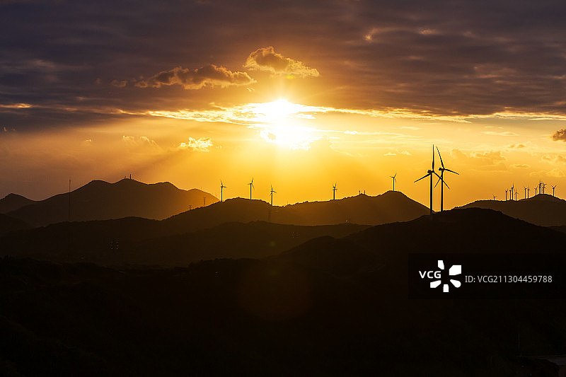 舟山衢山岛日落风光图片素材