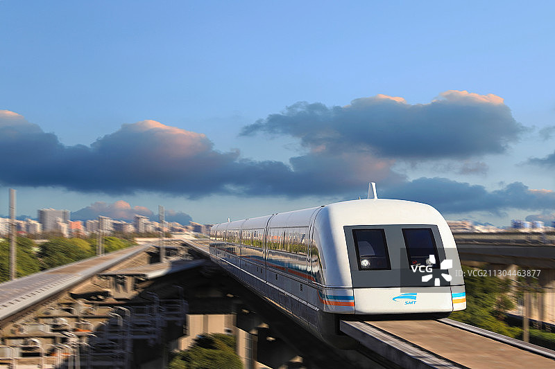 上海磁悬浮列车图片素材