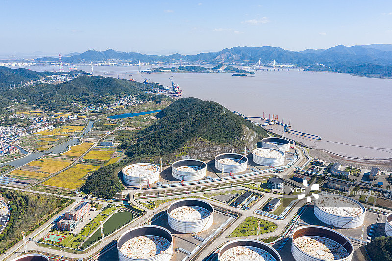 浙江省舟山市册子岛国家战略石油储备基地图片素材